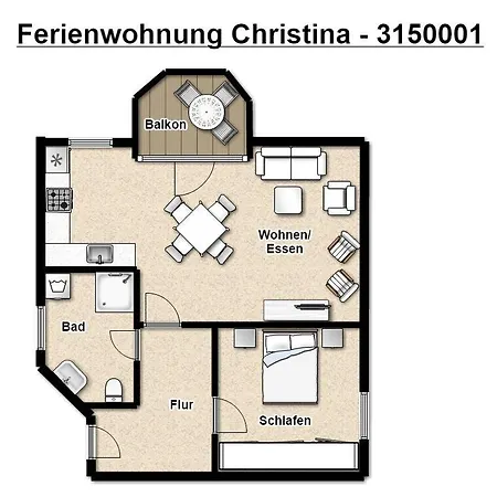 Zauber - Haus 3 Christina Apartamento Juist